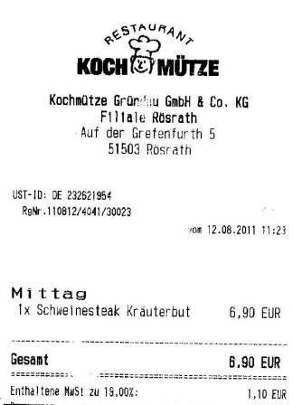 nspf Hffner Kochmtze Restaurant